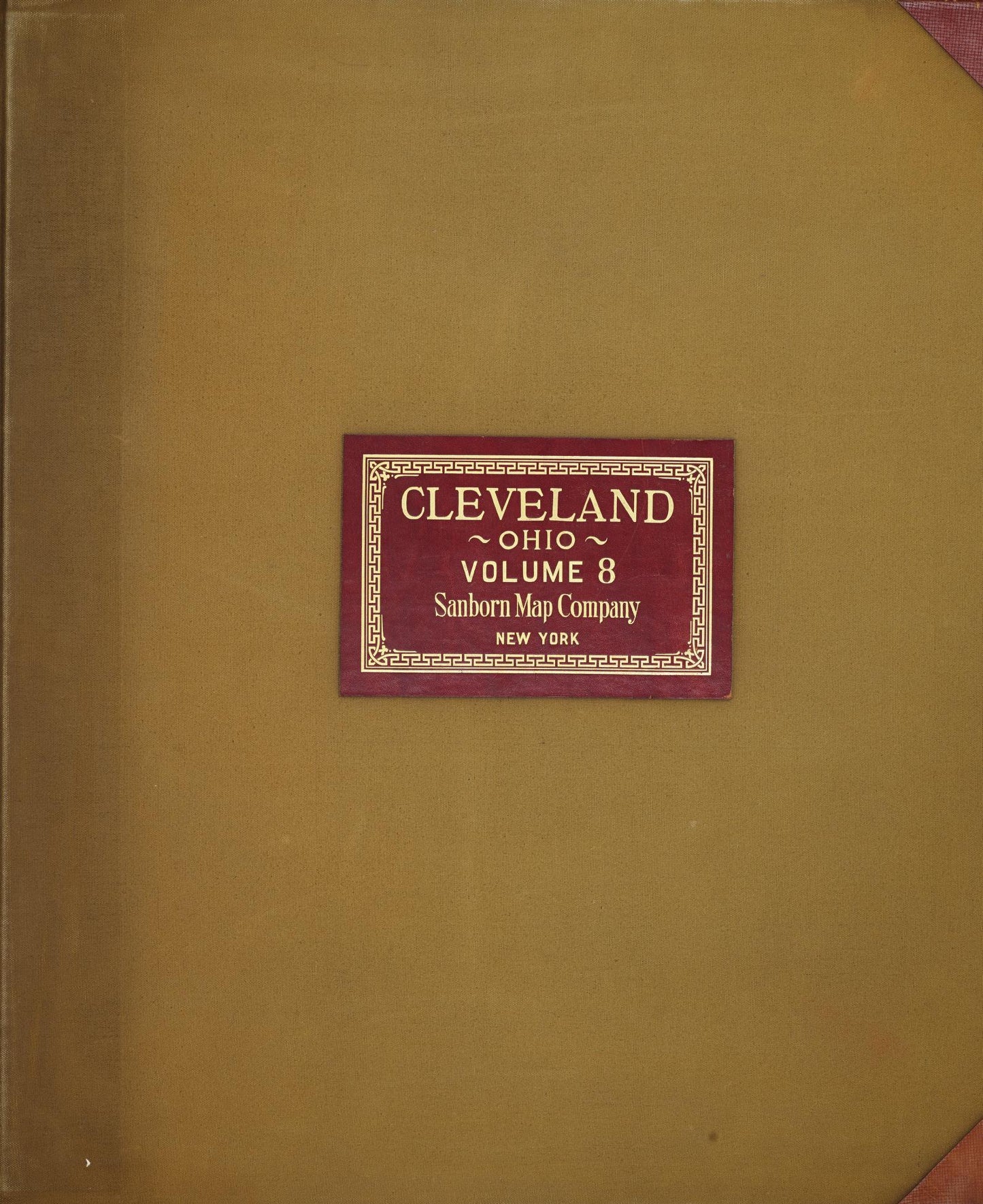 Sanborn Fire Insurance Map from Cleveland, Cuyahoga County, Ohio (1950), Sheet #0001 - Complete Map Set gallery image, historic Sanborn map, vintage wall art, Ohio Ohio
