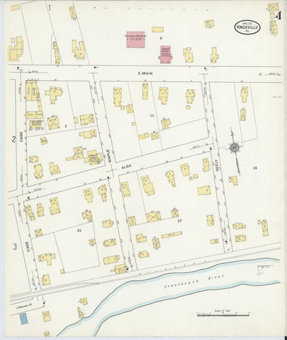 Sanborn Fire Insurance Map from Knoxville, Tioga County, Pennsylvania (1911), Sheet #0004 - Complete Map Set gallery image, historic Sanborn map, vintage wall art, Pennsylvania Pennsylvania