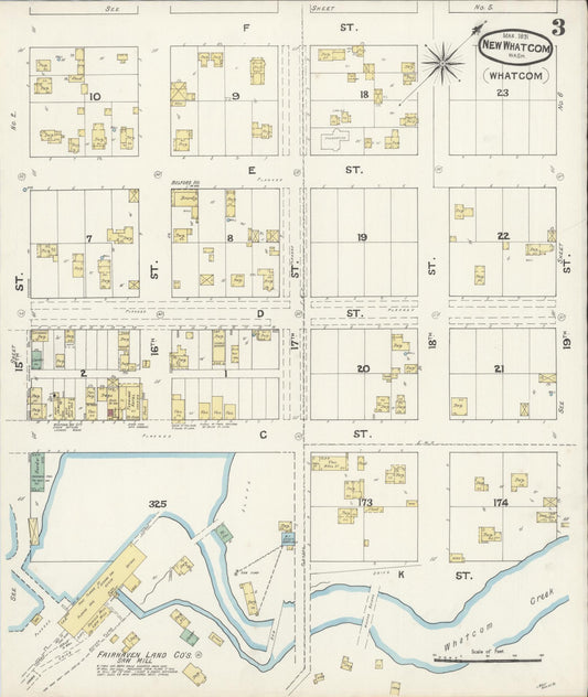 Sanborn Fire Insurance Map from New Whatcom, Whatcom County, Washington (1891), Sheet #0003
