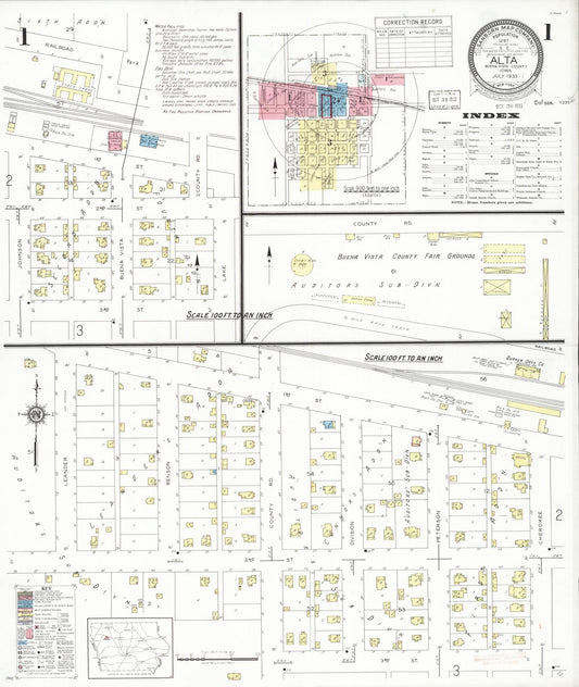 Sanborn Fire Insurance Map from Alta, Buena Vista County, Iowa. (1933) – Map View