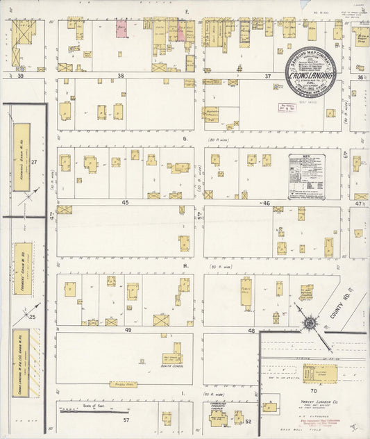 Sanborn Fire Insurance Map from Crows Landing, Stanislaus County, California. (1910) – Historic Sanborn Fire Insurance Map Print
