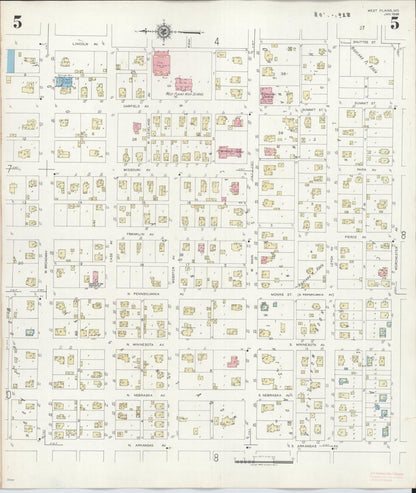 Sanborn Fire Insurance Map from West Plains, Howell County, Missouri (1948), Sheet #0005 - Historic Sanborn Fire Insurance Map Print, vintage old map wall art, antique decor, genealogy gift, Missouri Missouri map