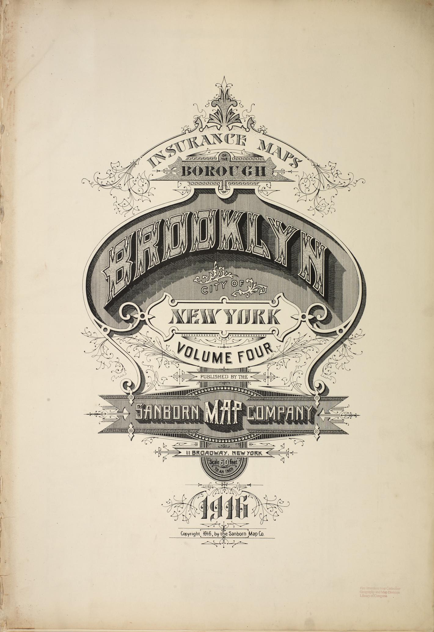 Sanborn Fire Insurance Map from Brooklyn, Kings County, New York. (1916) – Historic Sanborn Fire Insurance Map Print