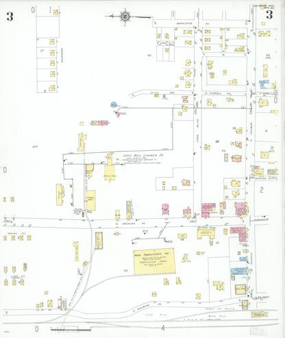 Sanborn Fire Insurance Map from Quitman, Clarke County, Mississippi (1951), Sheet #0003 - Complete Map Set gallery image, historic Sanborn map, vintage wall art, Mississippi Mississippi