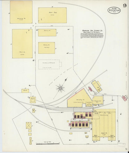 Sanborn Fire Insurance Map from Decatur, Morgan County, Alabama (1898), Sheet #0009 - Complete Map Set gallery image, historic Sanborn map, vintage wall art, Alabama Alabama