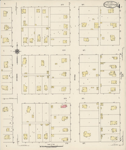Sanborn Fire Insurance Map from Fullerton, Nance County, Nebraska (1922), Sheet #0004 - Complete Map Set gallery image, historic Sanborn map, vintage wall art, Nebraska Nebraska