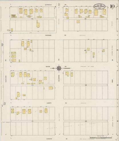 Sanborn Fire Insurance Map from North Bend, Coos County, Oregon (1920), Sheet #0010 - Complete Map Set gallery image, historic Sanborn map, vintage wall art, Oregon Oregon
