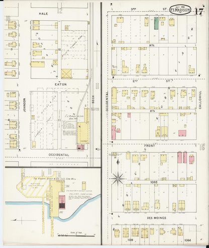 Sanborn Fire Insurance Map from Fort Madison, Lee County, Iowa (1894), Sheet #0017 - Historic Sanborn Fire Insurance Map Print