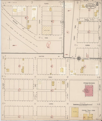 Sanborn Fire Insurance Map from Estacada, Clackamas County, Oregon (1931), Sheet #0002 - Complete Map Set gallery image, historic Sanborn map, vintage wall art, Oregon Oregon