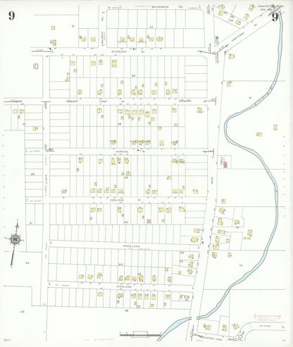 Sanborn Fire Insurance Map from Newington, Hartford County, Connecticut (1941), Sheet #0009 - Complete Map Set gallery image, historic Sanborn map, vintage wall art, Connecticut Connecticut