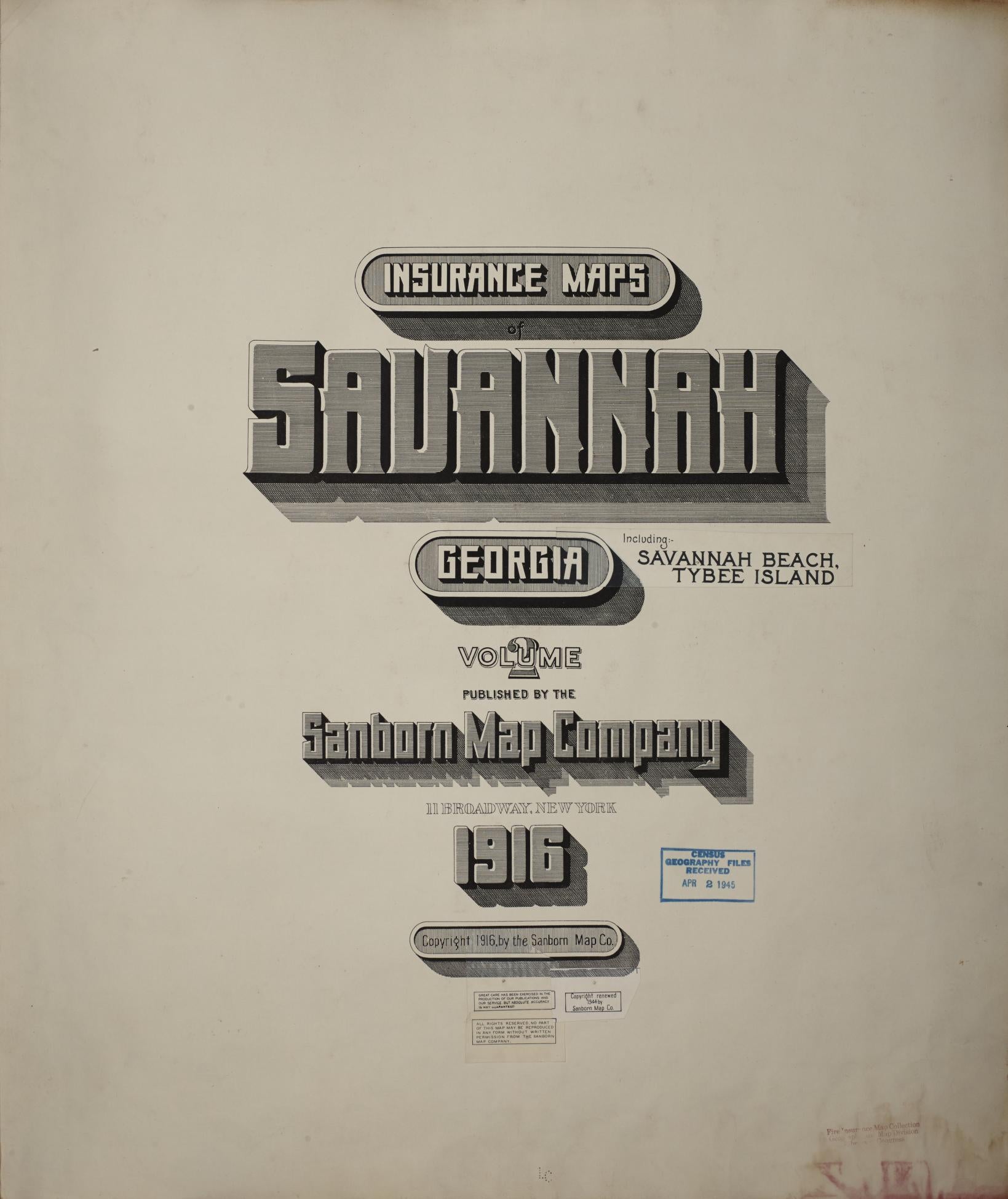 Sanborn Fire Insurance Map from Savannah, Chatham County, Georgia (1950), Sheet #0001 - Complete Map Set gallery image, historic Sanborn map, vintage wall art, Georgia Georgia