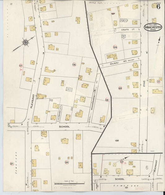 Sanborn Fire Insurance Map from Manchester, Essex County, Massachusetts. (1941), Sheet 6 – Historic Sanborn Fire Insurance Map Print
