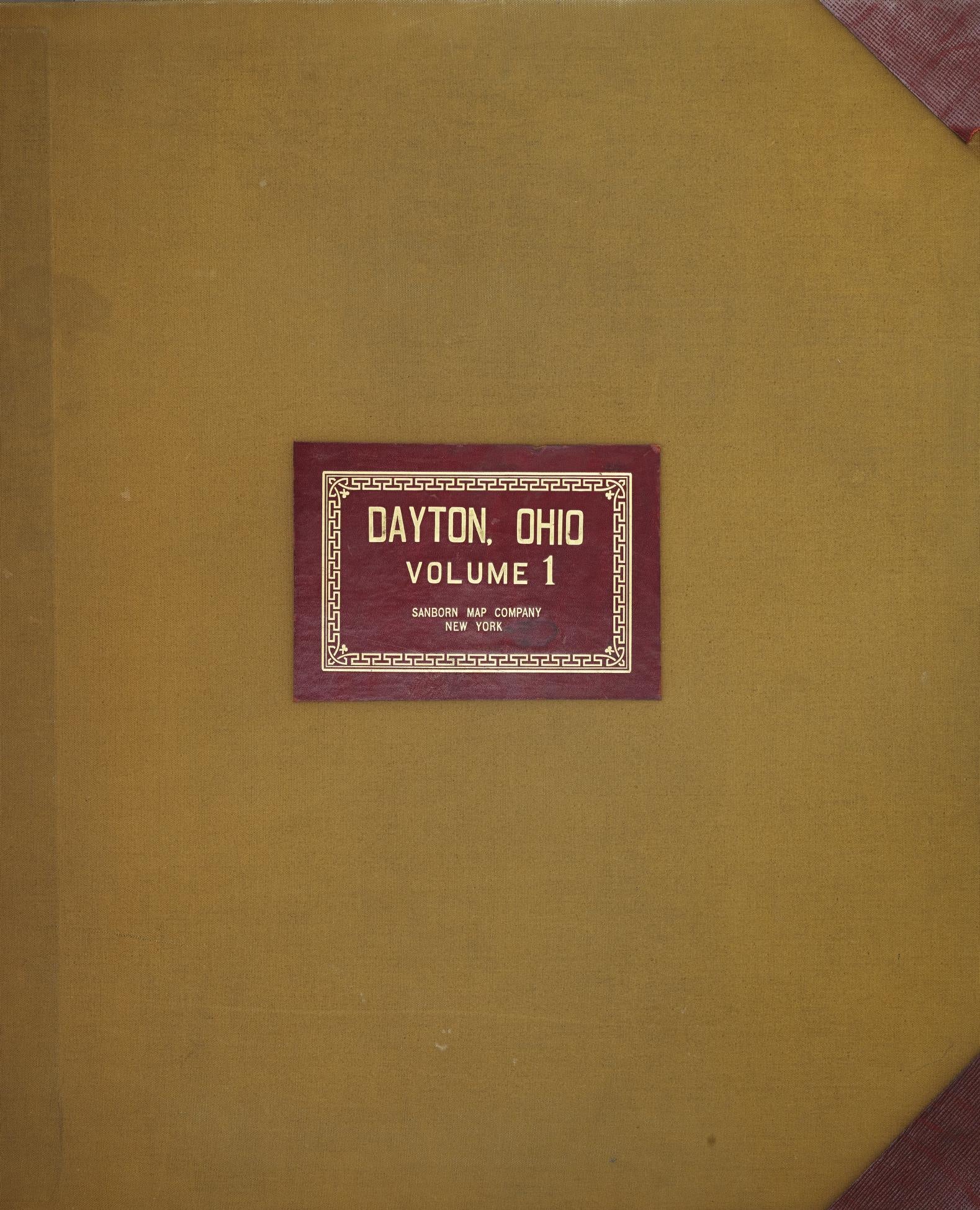 Sanborn Fire Insurance Map from Dayton, Montgomery County, Ohio (1950), Sheet #0001 - Complete Map Set gallery image, historic Sanborn map, vintage wall art, Ohio Ohio