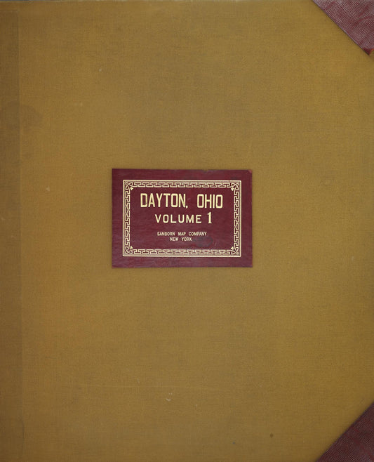 Sanborn Fire Insurance Map from Dayton, Montgomery County, Ohio (1950), Sheet #0001 - Complete Map Set gallery image, historic Sanborn map, vintage wall art, Ohio Ohio