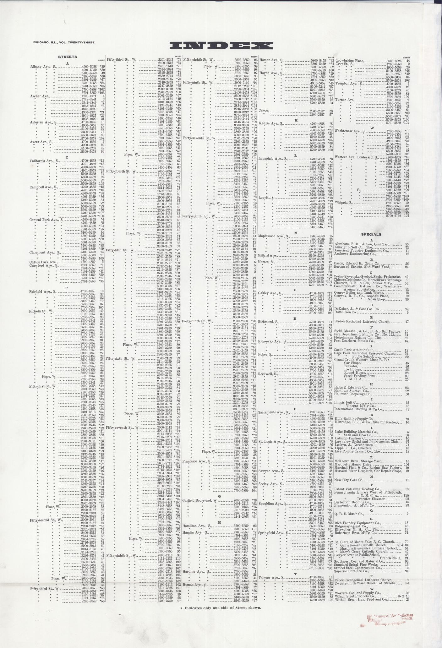 Sanborn Fire Insurance Map from Chicago, Cook County, Illinois (1920), Sheet #0001 - Historic Sanborn Fire Insurance Map Print, vintage old map wall art, antique decor, genealogy gift, Illinois Illinois map