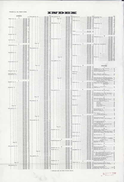 Sanborn Fire Insurance Map from Chicago, Cook County, Illinois (1920), Sheet #0001 - Historic Sanborn Fire Insurance Map Print, vintage old map wall art, antique decor, genealogy gift, Illinois Illinois map