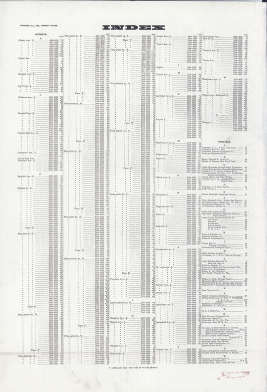 Sanborn Fire Insurance Map from Chicago, Cook County, Illinois (1920), Sheet #0001 - Historic Sanborn Fire Insurance Map Print, vintage old map wall art, antique decor, genealogy gift, Illinois Illinois map