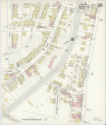 Sanborn Fire Insurance Map from Braddock, Allegheny County, Pennsylvania (1914), Sheet #0026 - Complete Map Set gallery image, historic Sanborn map, vintage wall art, Pennsylvania Pennsylvania