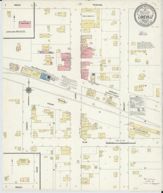 Sanborn Fire Insurance Map from Lakeville, Dakota County, Minnesota. (1910) – Map View