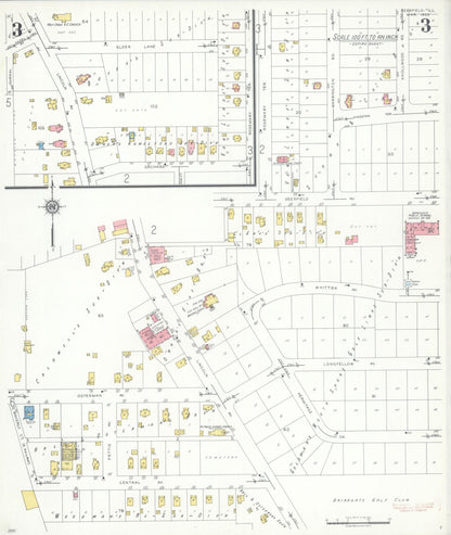 Sanborn Fire Insurance Map from Deerfield, Lake County, Illinois (1935), Sheet #0003 - Complete Map Set gallery image, historic Sanborn map, vintage wall art, Illinois Illinois