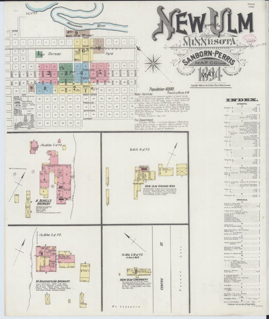 Sanborn Fire Insurance Map from New Ulm, Brown County, Minnesota. (1894) – Map View