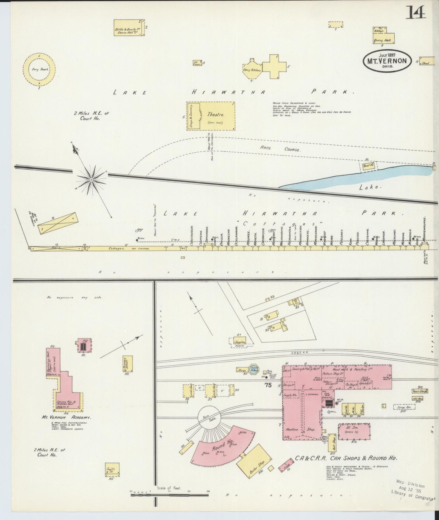 Sanborn Fire Insurance Map from Mount Vernon, Knox County, Ohio (1897), Sheet #0014 - Complete Map Set gallery image, historic Sanborn map, vintage wall art, Ohio Ohio