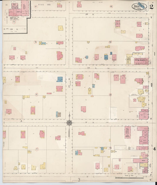 Sanborn Fire Insurance Map from Bountiful, Davis County, Utah (1930), Sheet #0002 - Historic Sanborn Fire Insurance Map Print, vintage old map wall art, antique decor, genealogy gift, Utah Utah map
