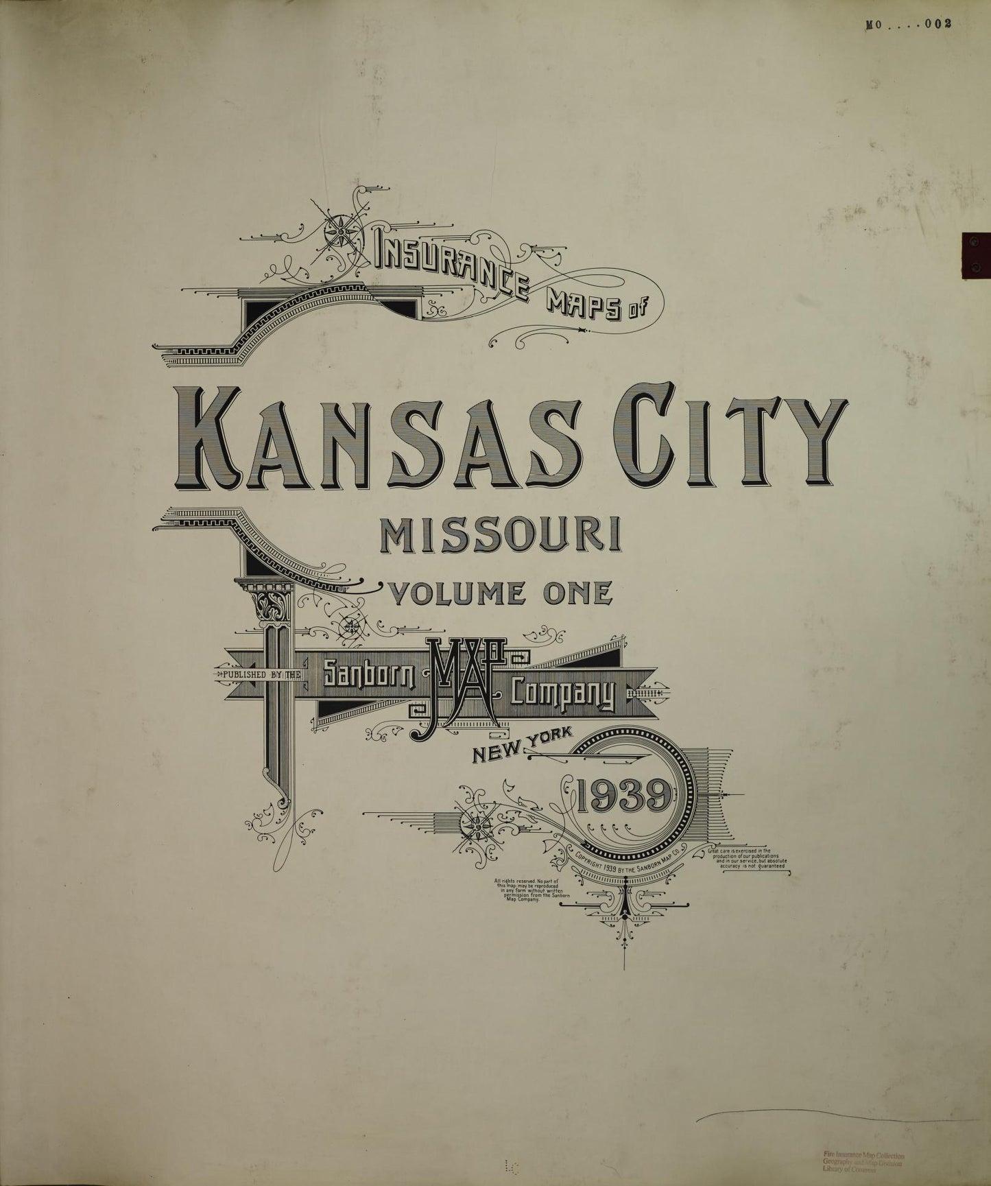 Sanborn Fire Insurance Map from Kansas City, Jackson, Clay, And Platte Counties, Missouri (1950), Sheet #0001 - Complete Map Set gallery image, historic Sanborn map, vintage wall art, Missouri Missouri
