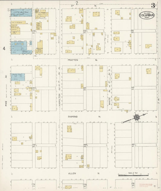 Sanborn Fire Insurance Map from Columbus, Stillwater County, Montana (1912), Sheet #0003