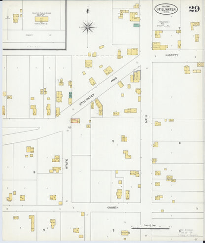 Sanborn Fire Insurance Map from Stillwater, Washington County, Minnesota (1904), Sheet #0029 - Complete Map Set gallery image, historic Sanborn map, vintage wall art, Minnesota Minnesota