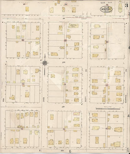 Sanborn Fire Insurance Map from Newport, Pend Orielle County, Washington (1940), Sheet #0003 - Complete Map Set gallery image, historic Sanborn map, vintage wall art, Washington Washington