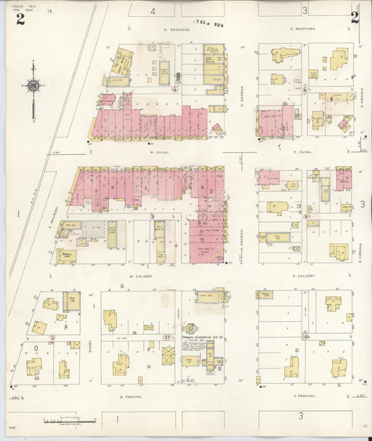 Sanborn Fire Insurance Map from Troup, Smith County, Texas (1943), Sheet #0002 - Historic Sanborn Fire Insurance Map Print, vintage old map wall art, antique decor, genealogy gift, Texas Texas map