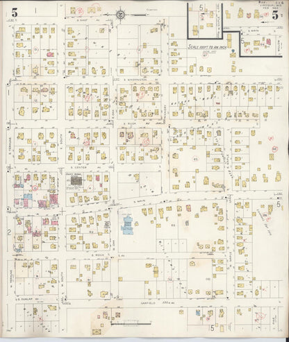 Sanborn Fire Insurance Map from Viroqua, Vernon County, Wisconsin (1949), Sheet #0005 - Historic Sanborn Fire Insurance Map Print, vintage old map wall art, antique decor, genealogy gift, Wisconsin Wisconsin map