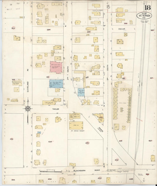 Sanborn Fire Insurance Map from Mount Vernon, Skagit County, Washington (1948), Sheet #0018 - Historic Sanborn Fire Insurance Map Print, vintage old map wall art, antique decor, genealogy gift, Washington Washington map