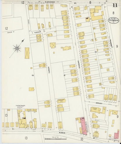 Sanborn Fire Insurance Map from Plymouth, Luzerne County, Pennsylvania (1902), Sheet #0011 - Complete Map Set gallery image, historic Sanborn map, vintage wall art, Pennsylvania Pennsylvania