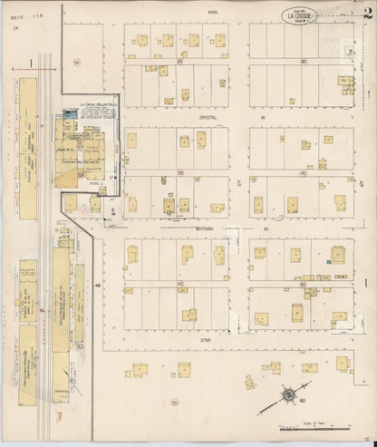 Sanborn Fire Insurance Map from La Crosse, Whitman County, Washington (1931), Sheet #0002 - Complete Map Set gallery image, historic Sanborn map, vintage wall art, Washington Washington