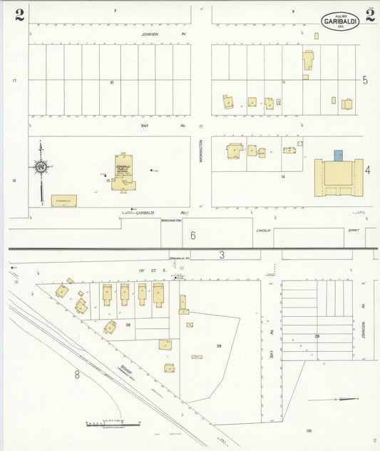 Sanborn Fire Insurance Map from Garibaldi, Tillamook County, Oregon (1929), Sheet #0002 - Historic Sanborn Fire Insurance Map Print, vintage old map wall art, antique decor, genealogy gift, Oregon Oregon map