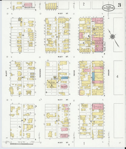 Sanborn Fire Insurance Map from Silverton, San Juan County, Colorado (1910), Sheet #0003 - Complete Map Set gallery image, historic Sanborn map, vintage wall art, Colorado Colorado