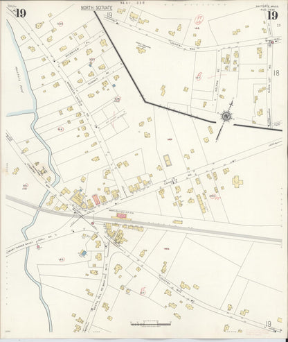 Sanborn Fire Insurance Map from Scituate, Plymouth County, Massachusetts (1944), Sheet #0019 - Complete Map Set gallery image, historic Sanborn map, vintage wall art, Massachusetts Massachusetts