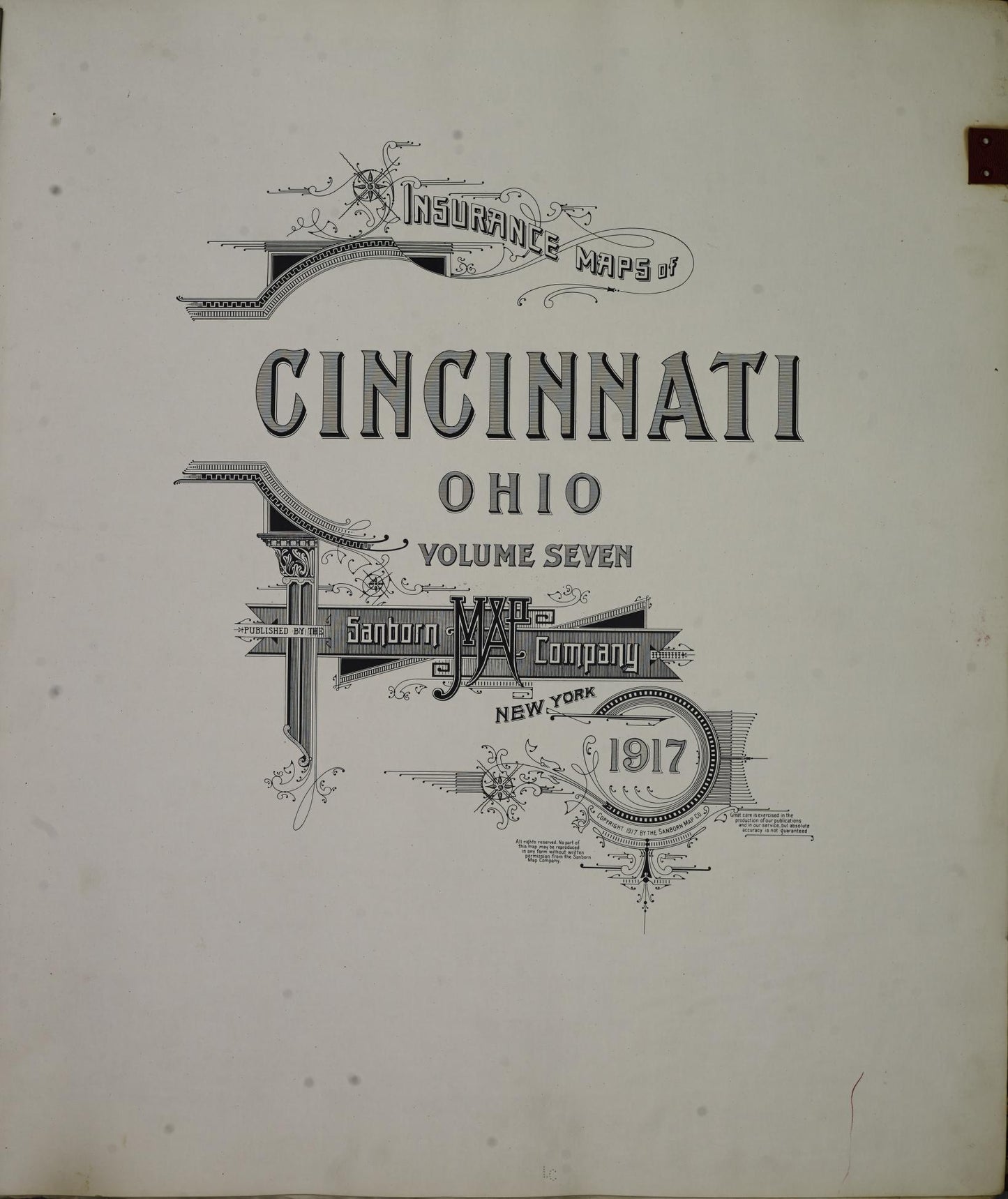 Sanborn Fire Insurance Map from Cincinnati, Hamilton County, Ohio (1950), Sheet #0001 - Complete Map Set gallery image, historic Sanborn map, vintage wall art, Ohio Ohio