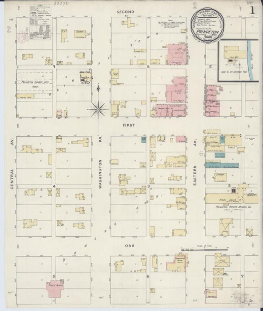Sanborn Fire Insurance Map from Princeton, Mille Lacs County, Minnesota. (1894) – Map View