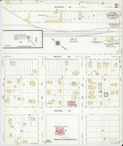 Sanborn Fire Insurance Map from Morris, Stevens County, Minnesota (1909), Sheet #0002 - Complete Map Set gallery image, historic Sanborn map, vintage wall art, Minnesota Minnesota