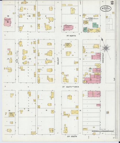 Sanborn Fire Insurance Map from Neoga, Cumberland County, Illinois (1905), Sheet #0002 - Complete Map Set gallery image, historic Sanborn map, vintage wall art, Illinois Illinois