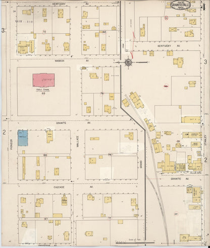 Sanborn Fire Insurance Map from Granite Falls, Snohomish County, Washington (1929), Sheet #0004 - Complete Map Set gallery image, historic Sanborn map, vintage wall art, Washington Washington