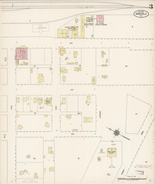 Sanborn Fire Insurance Map from Arbuckle, Colusa County, California (1918), Sheet #0003 - Historic Sanborn Fire Insurance Map Print, vintage old map wall art, antique decor, genealogy gift, California California map