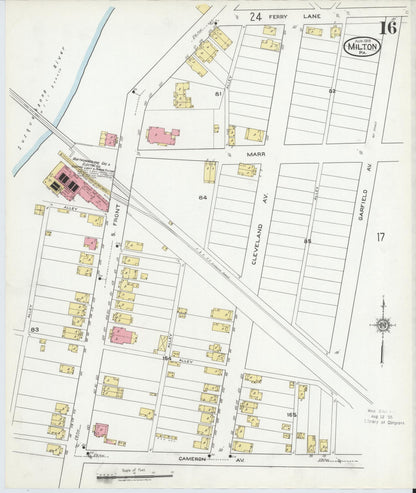Sanborn Fire Insurance Map from Milton, Northumberland County, Pennsylvania (1918), Sheet #0016 - Complete Map Set gallery image, historic Sanborn map, vintage wall art, Pennsylvania Pennsylvania