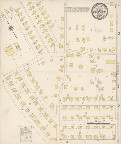 Sanborn Fire Insurance Map from Carbonado, Pierce County, Washington (1913), Sheet #0001 - Complete Map Set gallery image, historic Sanborn map, vintage wall art, Washington Washington