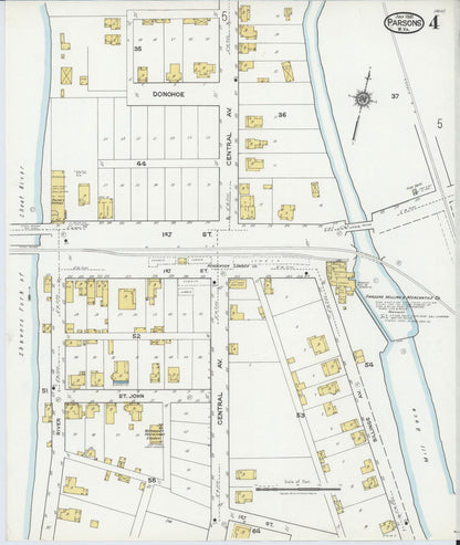 Sanborn Fire Insurance Map from Parsons, Tucker County, West Virginia (1921), Sheet #0004 - Complete Map Set gallery image, historic Sanborn map, vintage wall art, West Virginia West Virginia
