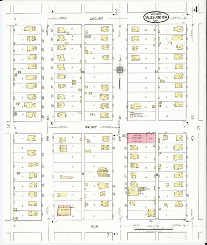 Sanborn Fire Insurance Map from Valley Junction, Polk County, Iowa (1920), Sheet #0004 - Historic Sanborn Fire Insurance Map Print