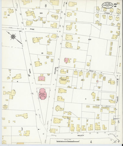 Sanborn Fire Insurance Map from Chester, Chester County, South Carolina (1910), Sheet #0002 - Complete Map Set gallery image, historic Sanborn map, vintage wall art, South Carolina South Carolina